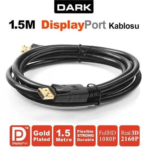 Dark 1.5mt Dk-cb-dpl150 Display To Erkek Display Kablo