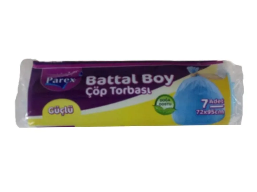 Parex 72x95 Cm Güçlü Çöp Poşeti Battal Boy 7"li 1909383