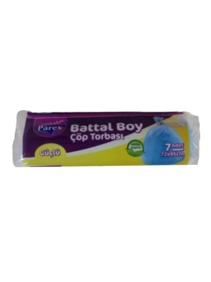 Parex 72x95 Cm Güçlü Çöp Poşeti Battal Boy 7"li 1909383
