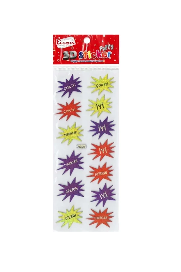 Ticon 3d Puffy Sticker 256027