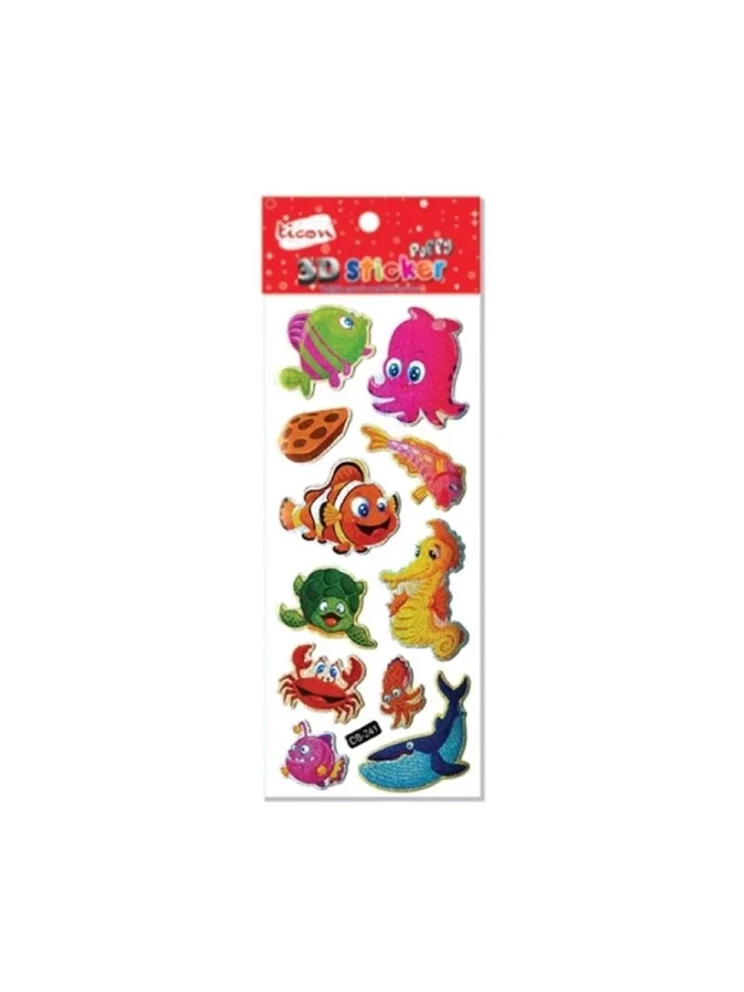 Ticon 3d Puffy Sticker 236177