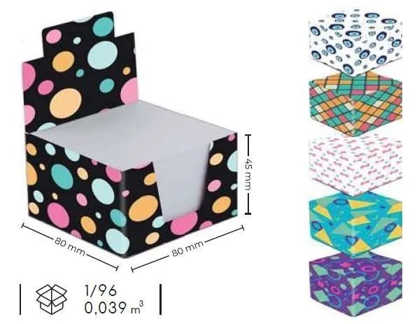 Ark 8x8 Küp Not Kağıdı Karton Kutu 820