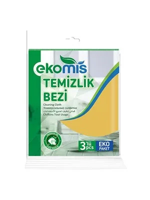Ekomis Mikrofiber Temizlik Bezi 3"lü 1312110