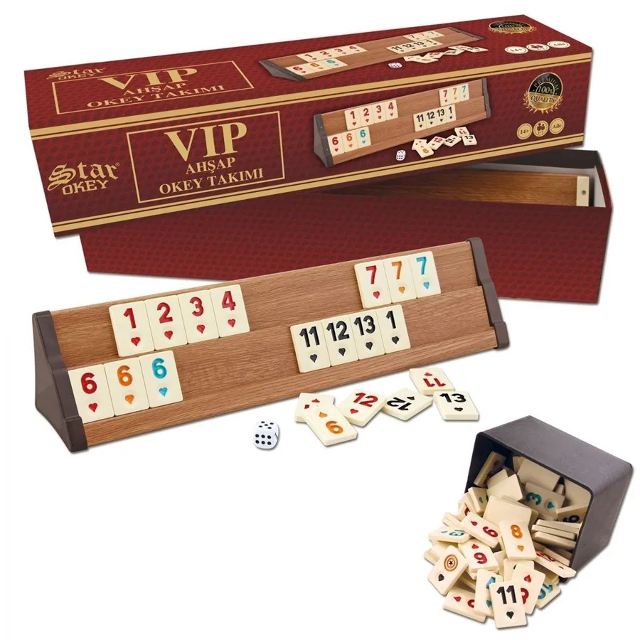 Star Vip Ahşap Okey Takımı 1010464