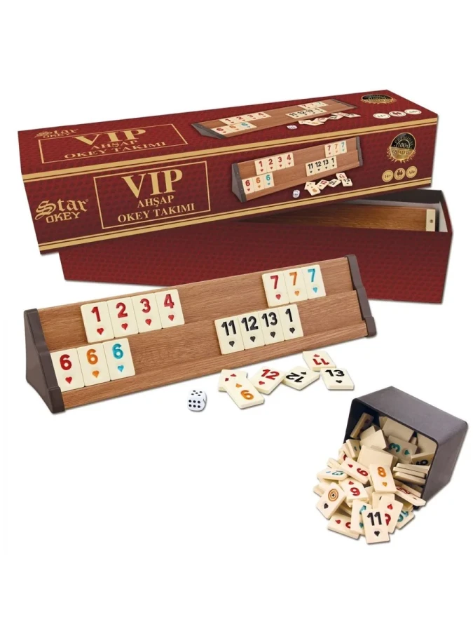 Star Vip Ahşap Okey Takımı 1010464