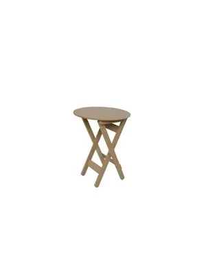 Aka Ahşap Katlanır Oval Sehpa Tekli Sh04