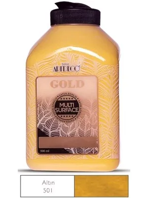 Artdeco 500 Ml Multisurface Metalik Akrilik Boya Gold G71l-501