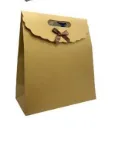 Nedi 19x9x27 Cm Cırtlı Karton Hediye Çantası Altın Pl-1927g