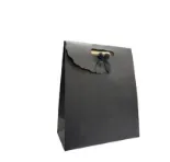 Nedi 19x9x27 Cm Cırtlı Karton Hediye Çantası Siyah Pl-1927bl