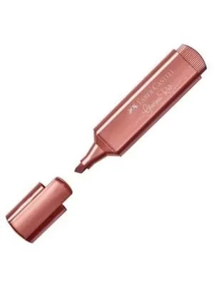 Faber Castell 1546 Fosforlu Kalem Metalik Kırmızı 154673