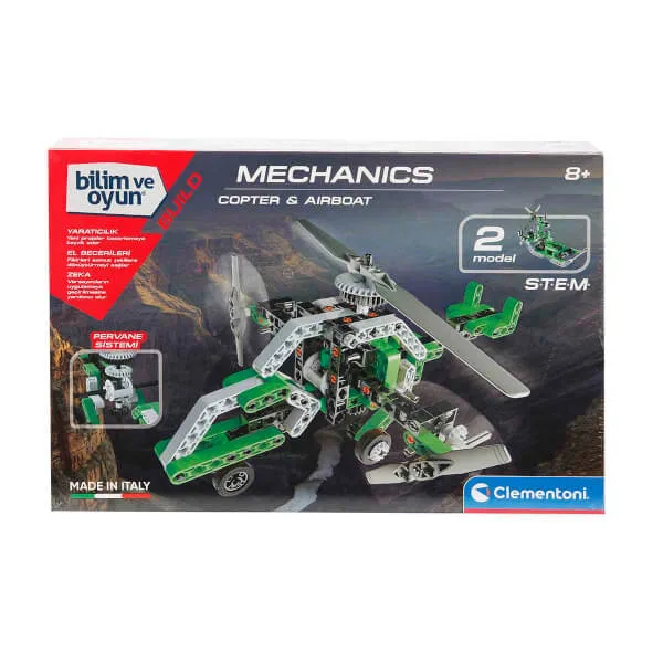 Clementoni Bilim ve Oyun Mekanik Laboratuvarı Copter&aırboat 64299