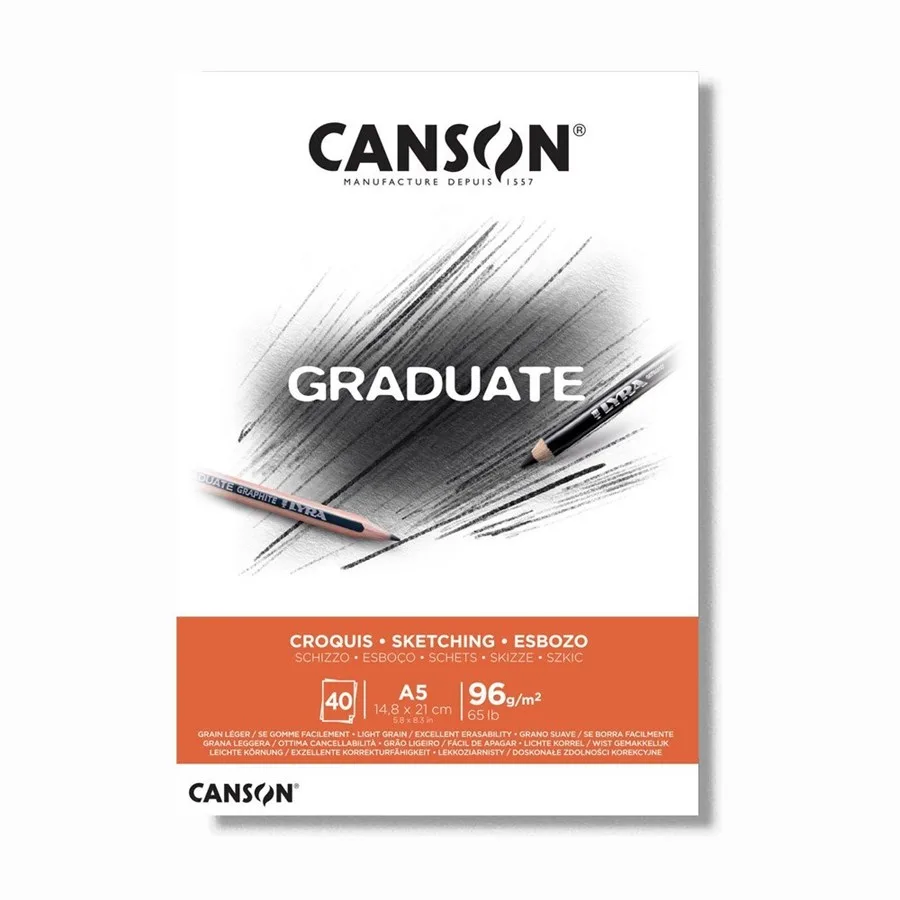 Canson Cradute A5 96 Gr 40sy Çizim Sketch Defter Croquıs Pad Cangrad Ft400110361