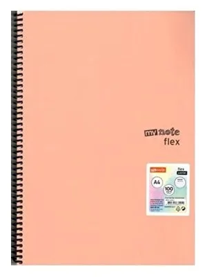Umur Mynote Flex Pastel A5 Pp Kapak Spiralli Defter Kareli 80 Yp Mfxpa-a580-k