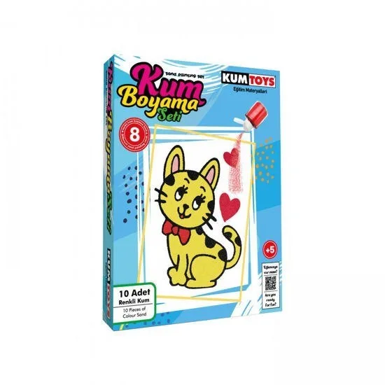 Kumtoys Kum Boyama Seti 8"li Km5454