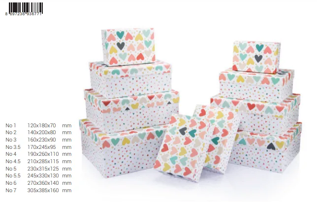 Gıpta Alegre Dikdörtgen Hediye Kutusu No:2 Bx6771