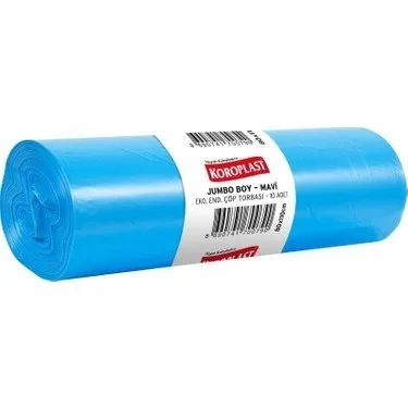 Koroplast 80x110 Cm Jumbo Boy Eko Endüstriyel Çöp Poşeti Mavi 10"lu St01500479