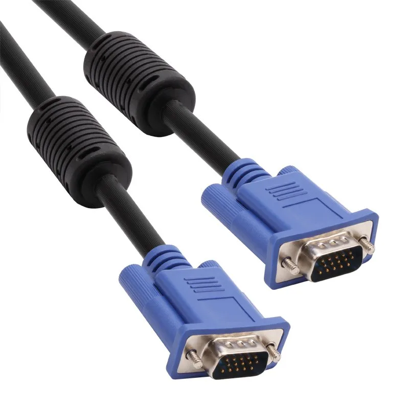 Vcom Cg341ad-10.0 Mavi Konnektör Siyah 10 Metre Vga Kablo