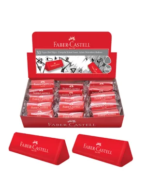 Faber Castell Dust Free Üçgen Kırmızı Silgi 187237-5130187237