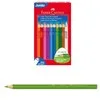 Faber Castell Jumbo Üçgen Kuruboya Kalemi 12 Renk (beyaz Renk İçerir) 5173116616000