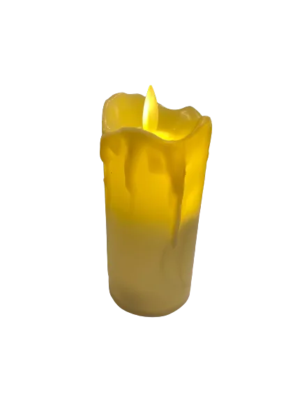 Nedi 6x12 Cm Takoz Erime Efektli Pilli Işıklı Mum 99002