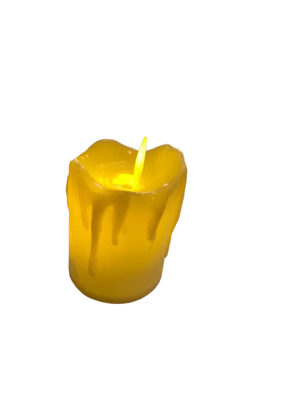 Nedi 6x8 Cm Takoz Erime Efektli Pilli Işıklı Mum 99000