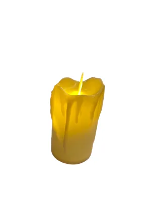 Nedi 6x10 Cm Takoz Erime Efektli Pilli Işıklı Mum 99001