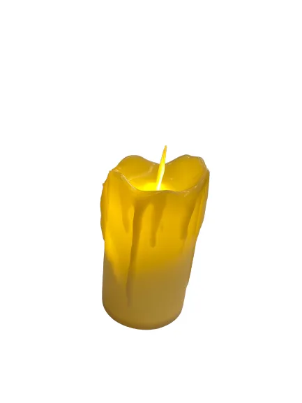 Nedi 6x10 Cm Takoz Erime Efektli Pilli Işıklı Mum 99001