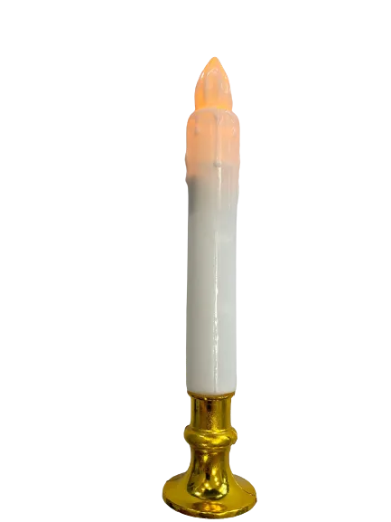 Nedi 20 Cm Pilli Işıklı Şamdan Mumu Beyaz 98997