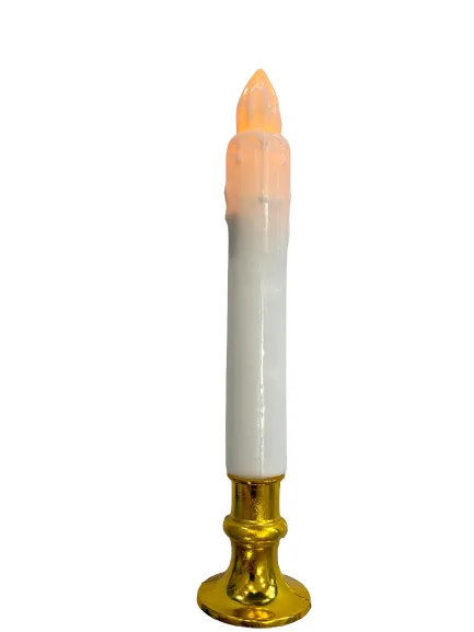 Nedi 20 Cm Pilli Işıklı Şamdan Mumu Beyaz 98997