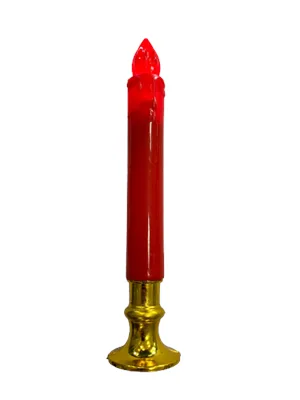 Nedi 20 Cm Pilli Işıklı Şamdan Mumu Kırmızı 98998