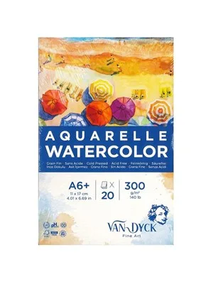 Van Dyck A6 300 Gr 20sy Aquarelle Resim Bloğu Vd10009
