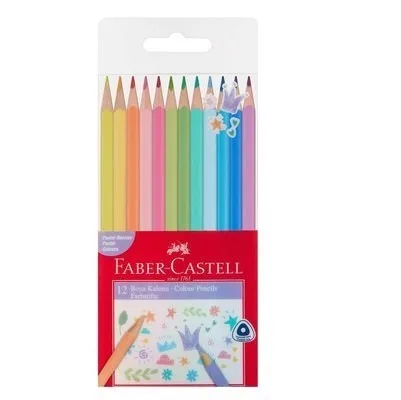 Faber Castell Kuruboya Kalemi Pastel Renkler 12 Li 5171116313