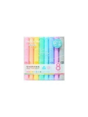 Chosch Fosforlu Kalem Pastel Renkler 8 Li Cs-h716