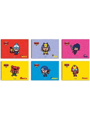 Gıpta Brawl Star 17x24 Cm Karton Kapak Spiralli Resim Defteri 15 Yp 5699