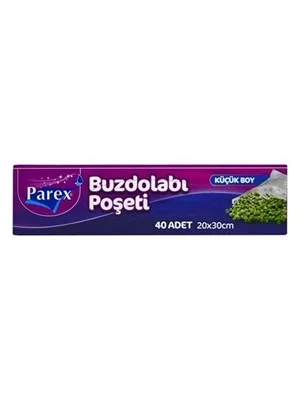 Parex 20x30 Cm Küçük Boy Buzdolabı Poşeti 40''lı 1909369
