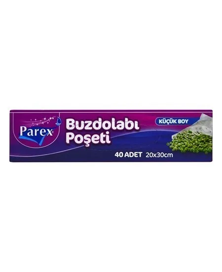 Parex 20x30 Cm Küçük Boy Buzdolabı Poşeti 40''lı 1909369