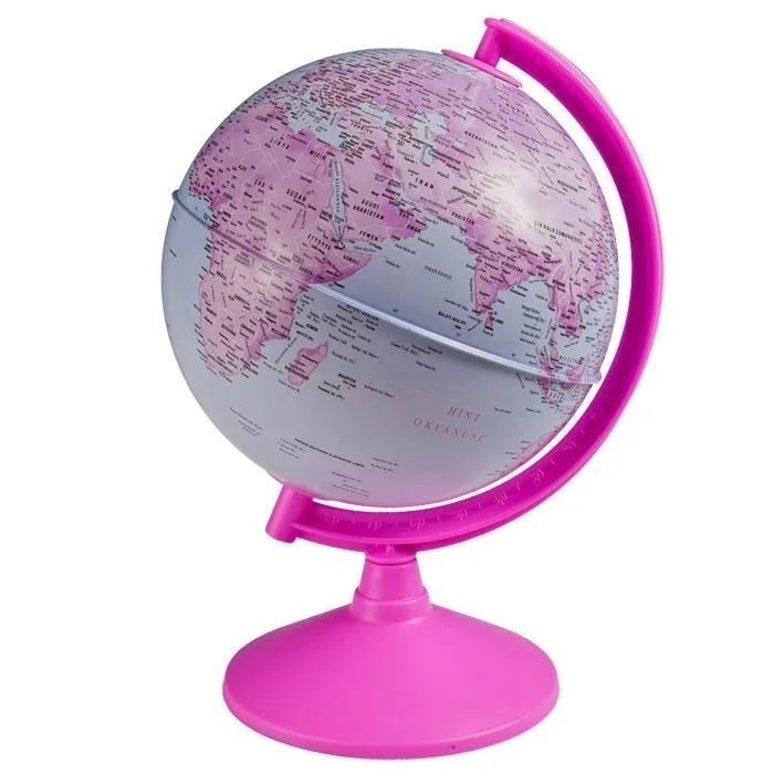 Gürbüz 20 Cm Işıksız Pembe Siyasi Küre 43202