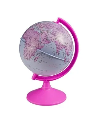 Gürbüz 20 Cm Işıksız Pembe Siyasi Küre 43202