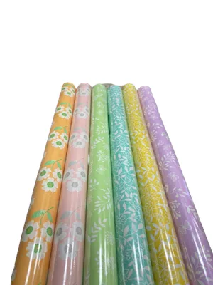 Keskin Color 70x200 Tekli Ambalaj Kağıdı Ecocarta Floral 100613-99