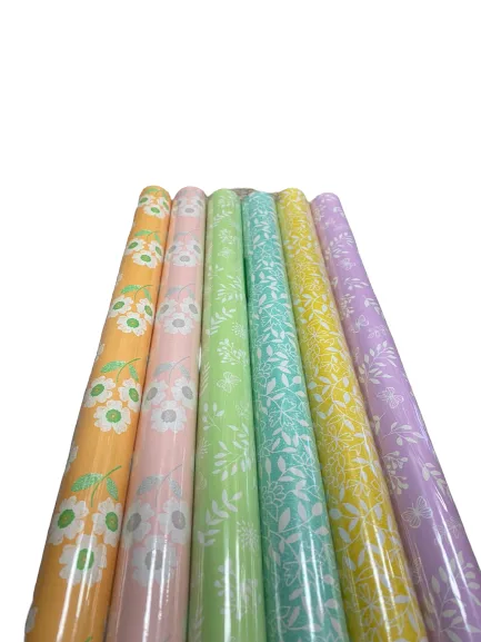 Keskin Color 70x200 Tekli Ambalaj Kağıdı Ecocarta Floral 100613-99