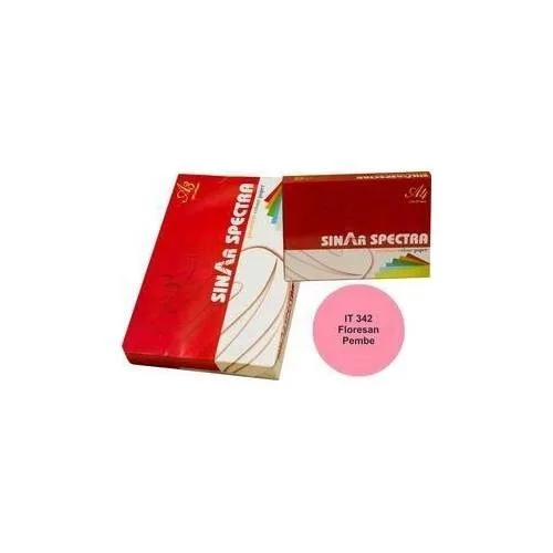 Sınar A4 75 Gr Fosforlu Renkli Kağıt Pembe 250"li It 342