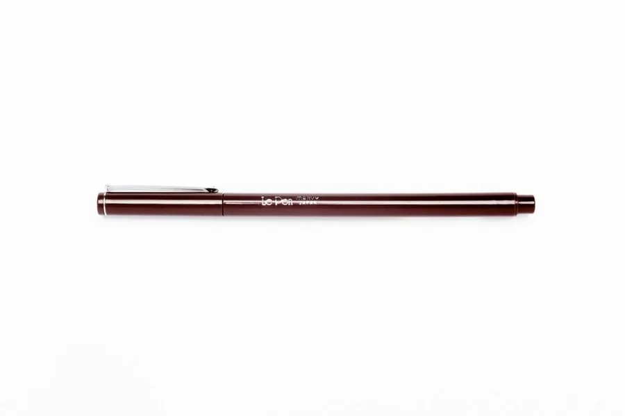 Marvy Le Pen 4300 0.4 Mm Extra Fine Uç Keçeli Kalem Metal Klipsli Brown