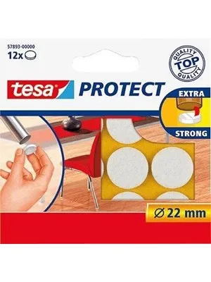 Tesa 22 Mm Yuvarlak Keçe Beyaz 57893-00000