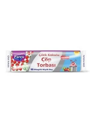 Parex 65x70 Büzgülü Büyük Boy Limon Kokulu Çöp Poşeti 10"lu 1909363