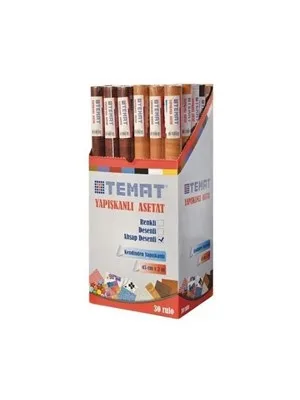 Temat 45 Cmx2mt Yapışkanlı Asetat Ahşap Desenli 159596