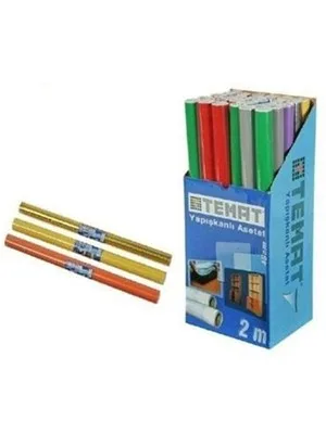 Temat 45 Cmx2mt Yapışkanlı Asetat Karışık Renk 92365
