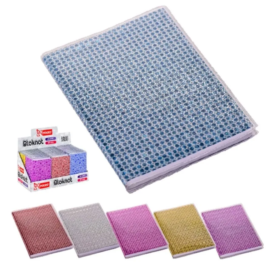 Mikro 9.5x13.5 Cm 64 Yaprak Çizgili Karton Kapak Asetat Koruyuculu Not Defteri Nt-217