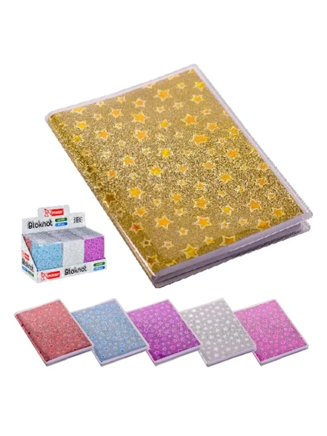 Mikro 9.5x13.5 Cm 64 Yaprak Çizgili Karton Kapak Asetat Koruyuculu Not Defteri Nt-214