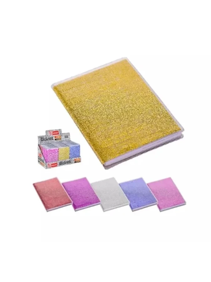 Mikro 9.5x13.5 Cm 64 Yaprak Çizgili Karton Kapak Asetat Koruyuculu Not Defteri Nt-218