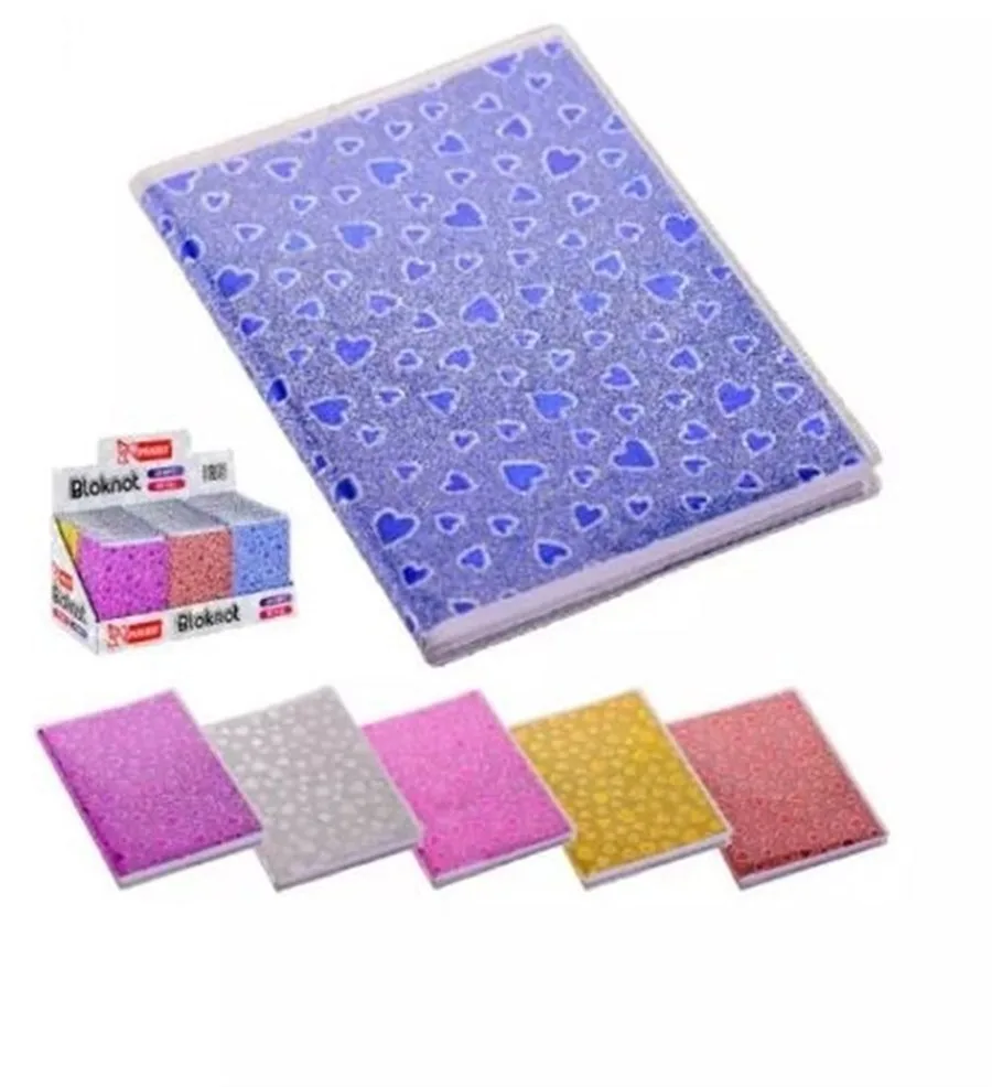 Mikro 9.5x13.5 Cm 64 Yaprak Çizgili Karton Kapak Asetat Koruyuculu Not Defteri Nt-215
